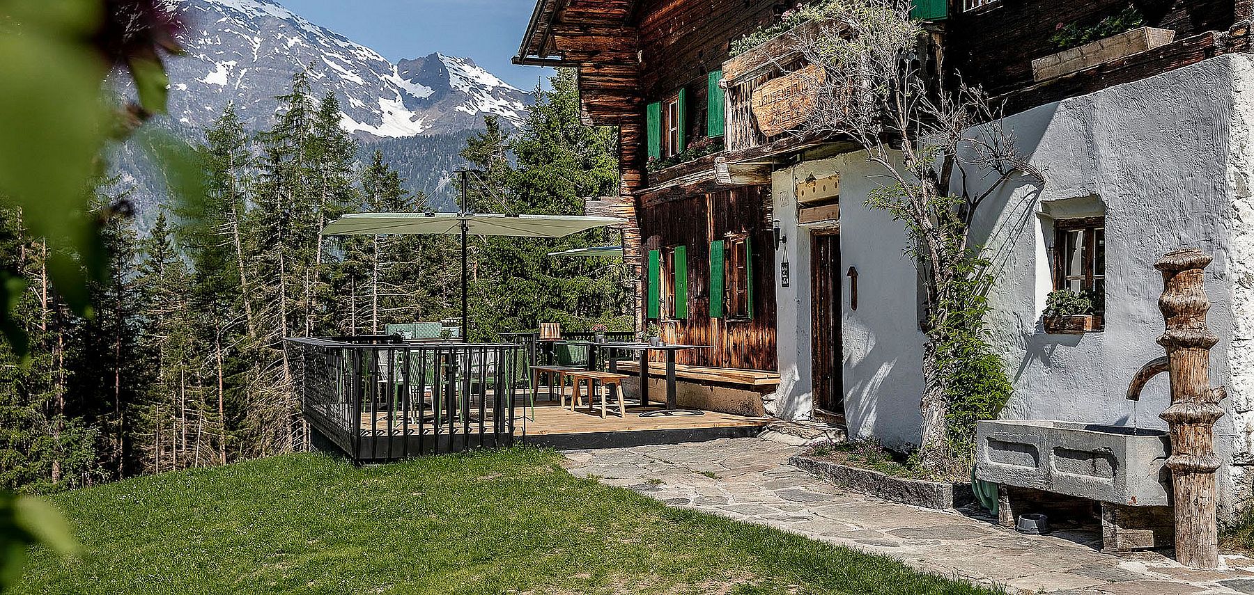 Hütte bei der Jausenstation isWiesle